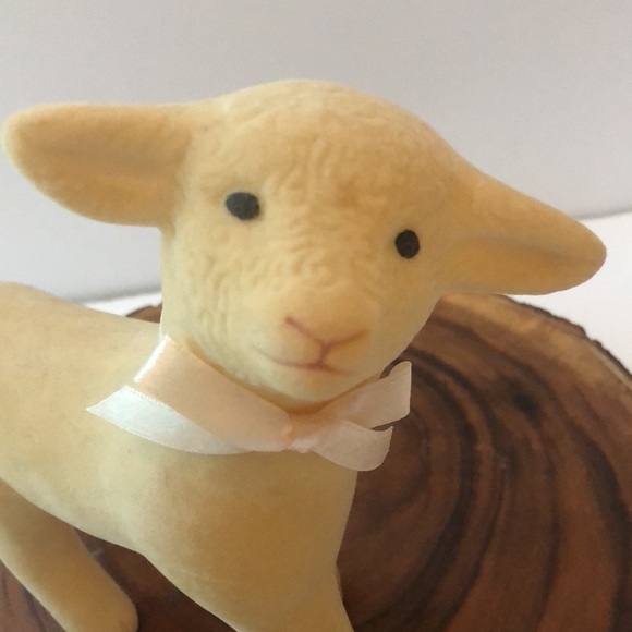 Sweet Vintage flocked lamb - Picture 2 of 8